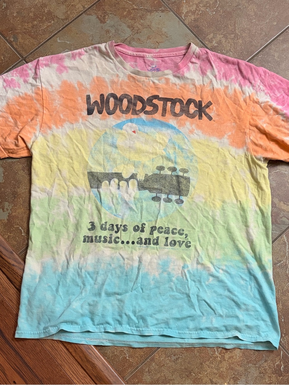 Woodstock Tie-Dye T-Shirt in Multi-Color